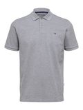 Selected CLASSIC POLO SHIRT, Medium Grey Melange, highres - 16087839_MediumGreyMelange_001.jpg