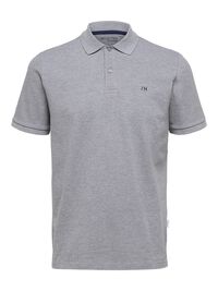 CLASSIC POLO SHIRT, Medium Grey Melange, highres