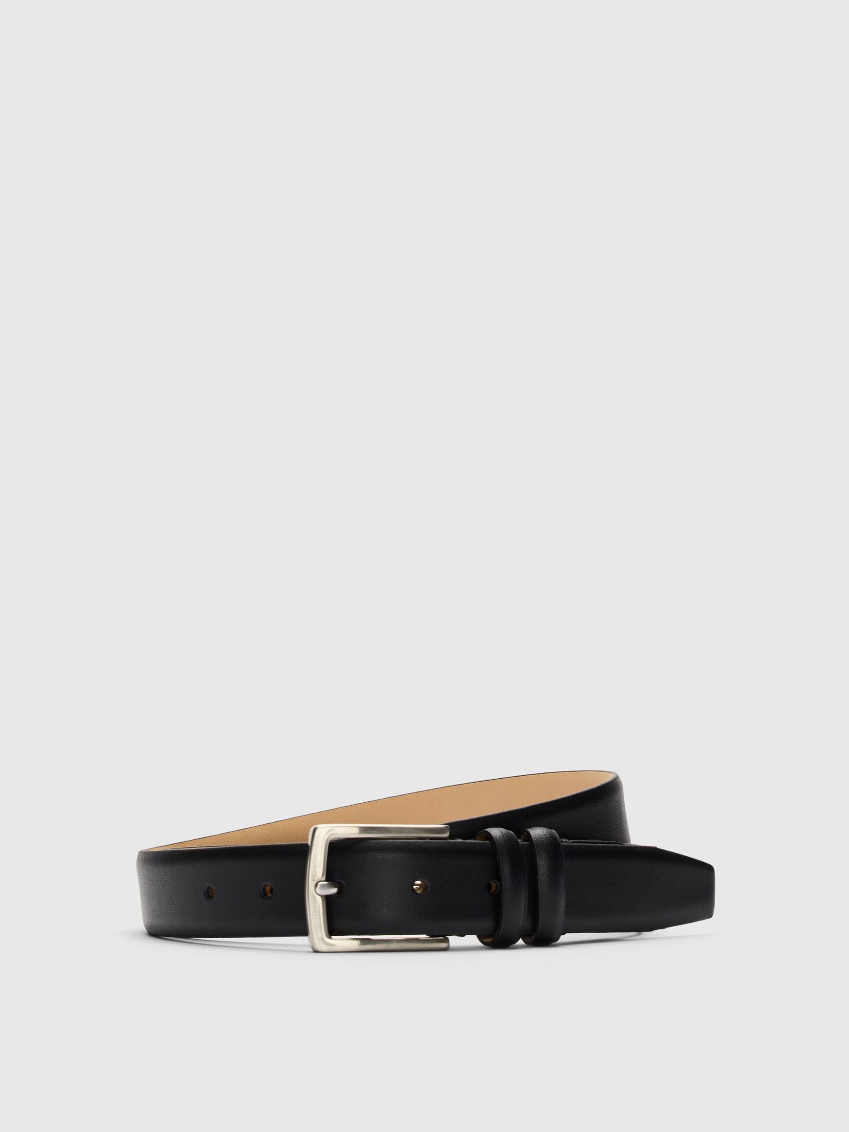 LEATHER BELT, Black, highres