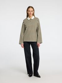 STRIPED  LONG-SLEEVED POLO, Kalamata, highres