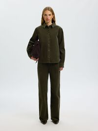 REGULAR FIT CORDUROY SHIRT, Deep Depths, highres