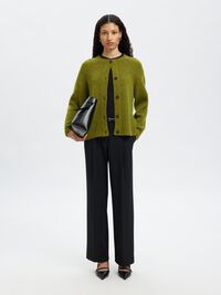 LONG-SLEEVED CARDIGAN, Cardamom Seed, highres