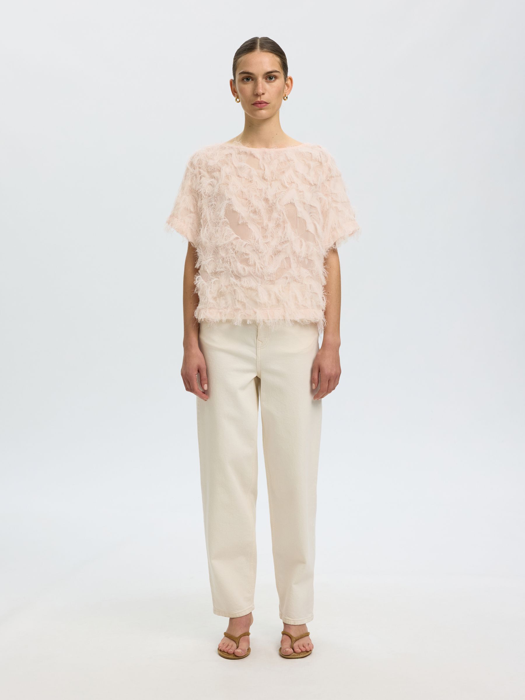 BOAT NECK TOP, Pale Dogwood, highres