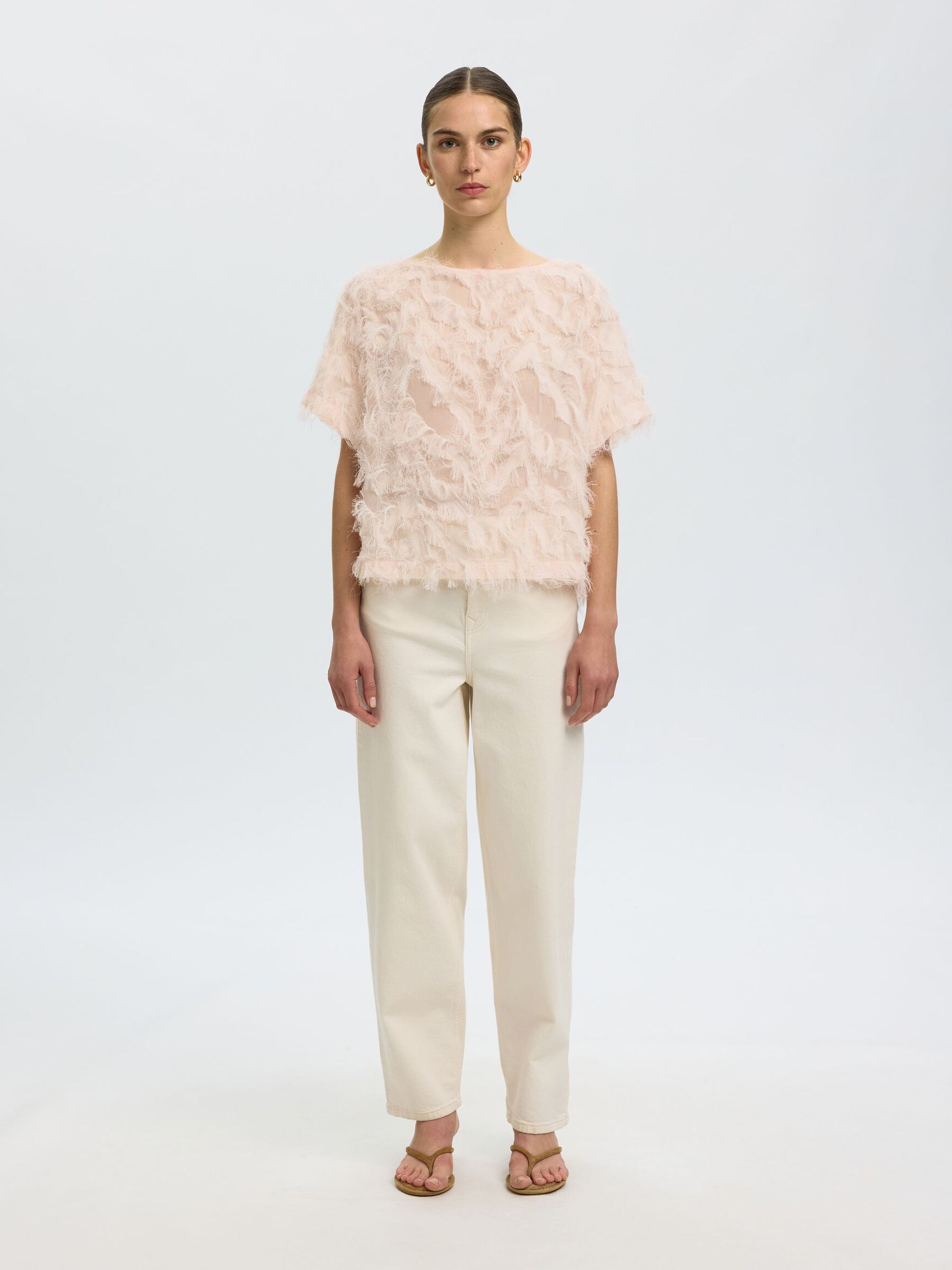 BOAT NECK TOP, Pale Dogwood, highres