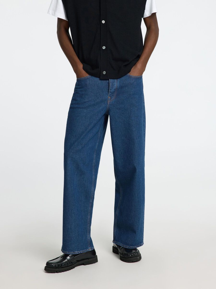 Selected BLEU FONCÉ JEAN À COUPE AMPLE, Medium Blue Denim, highres - 16098786_MediumBlueDenim_003.jpg