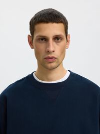 RELAXED FIT SWEATSHIRT, Sky Captain, highres