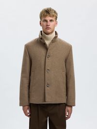 WOOL BLEND JACKET, Fallen Rock, highres