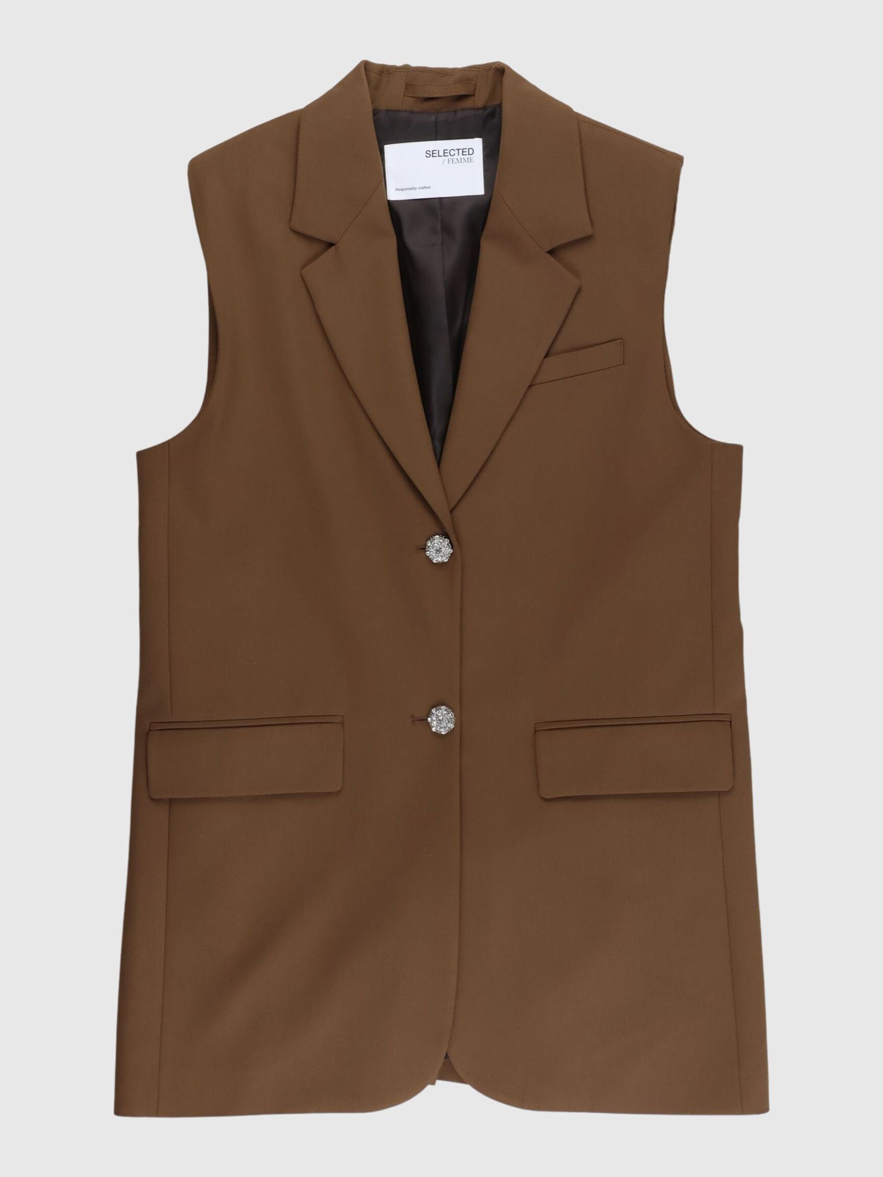 TAILORED VEST, Carafe, highres