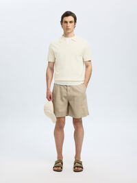 EN MAILLE POLO, Egret, highres