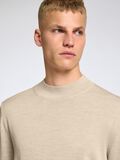 Selected 100% MERINOWOL TRUI MET KRAAG, Oatmeal, highres - 16096253_Oatmeal_006.jpg