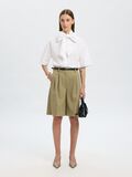 Selected KATOEN STRIK OVERHEMD MET KORTE MOUWEN, Bright White, highres - 16098128_BrightWhite_008.jpg