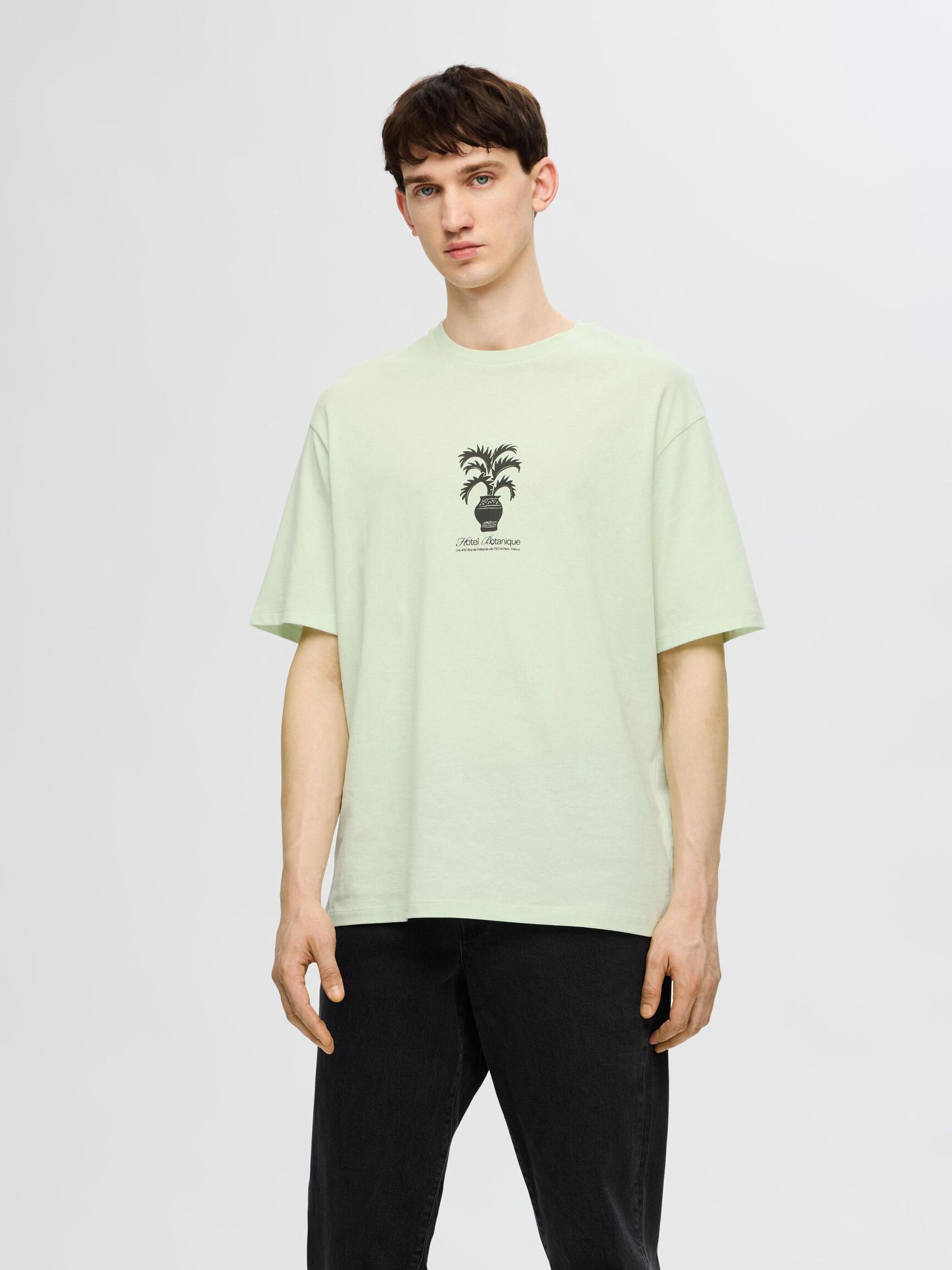 PRINT T-SHIRT, Dewkist, highres