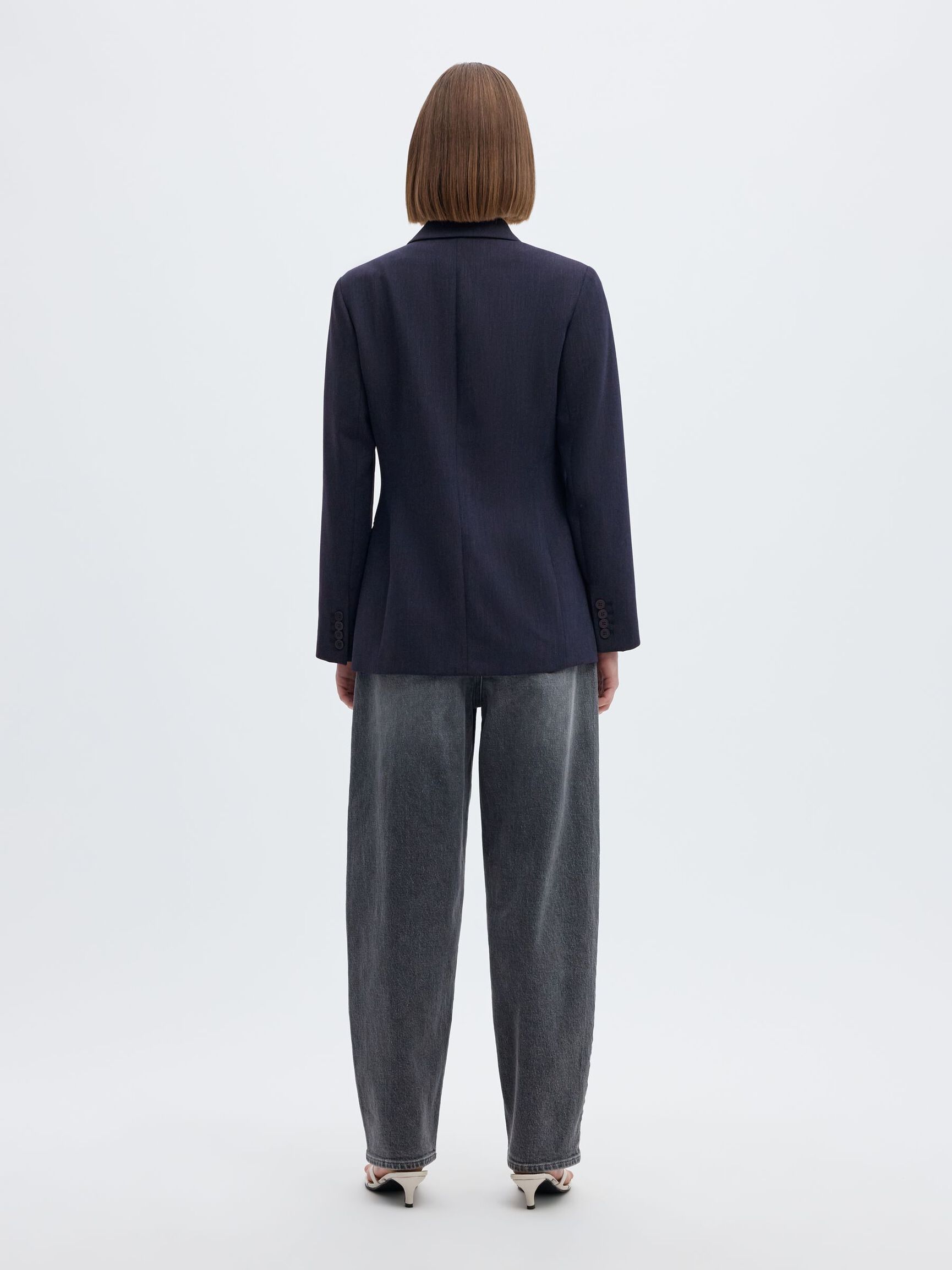 VISCOSE BLEND CLASSIC BLAZER, Dark Sapphire, highres