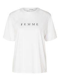 TRYCK T-SHIRT, Bright White, highres