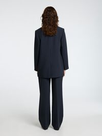 VISCOSE MÉLANGÉE BLAZER SURDIMENSIONNÉ, Dark Sapphire, highres