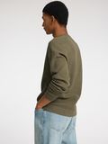 Selected 100% KATOEN PULLOVER MET RONDE HALS, Vetiver, highres - 16094385_Vetiver_1154769_008.jpg
