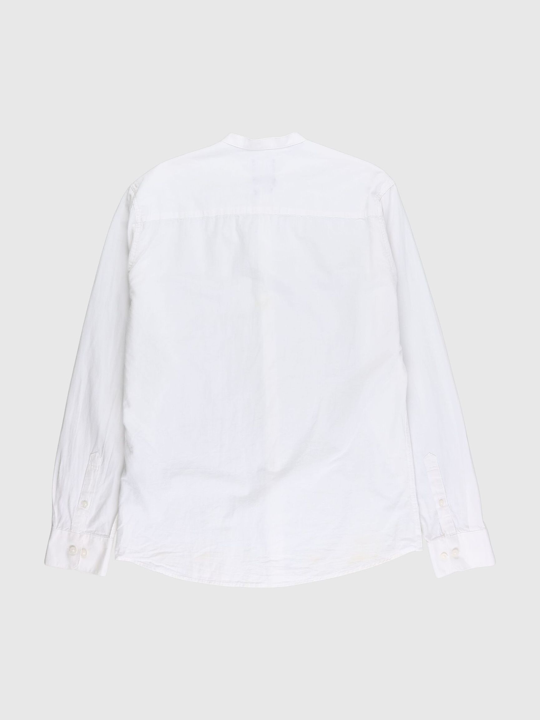 LONG-SLEEVED SHIRT, White, highres