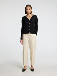 STRUCTURÉ CARDIGAN, Black, highres