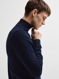 ZIP-UP CARDIGAN, Navy Blazer, highres