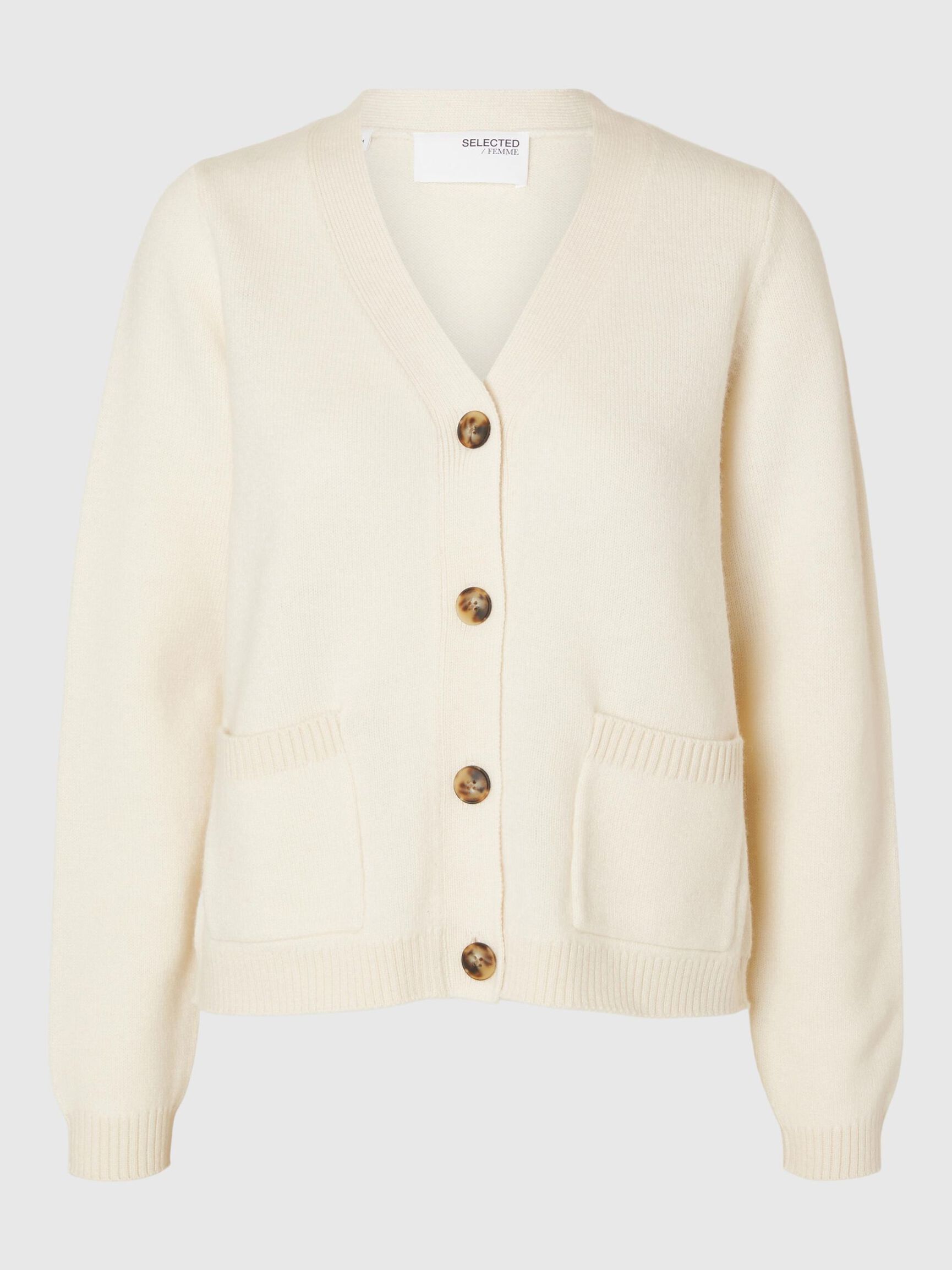 100% ULD CARDIGAN, Birch, highres