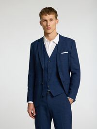 SLIM FIT  WAISTCOAT, Dark Navy, highres