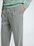 Selected VISCOSE BLEND PLEATED TROUSERS, Medium Grey Melange, highres - 16094358_MediumGreyMelange_006.jpg