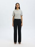 Selected OPSTAANDE KRAAG T-SHIRT, Light Grey Melange, highres - 16092428_LightGreyMelange_005.jpg