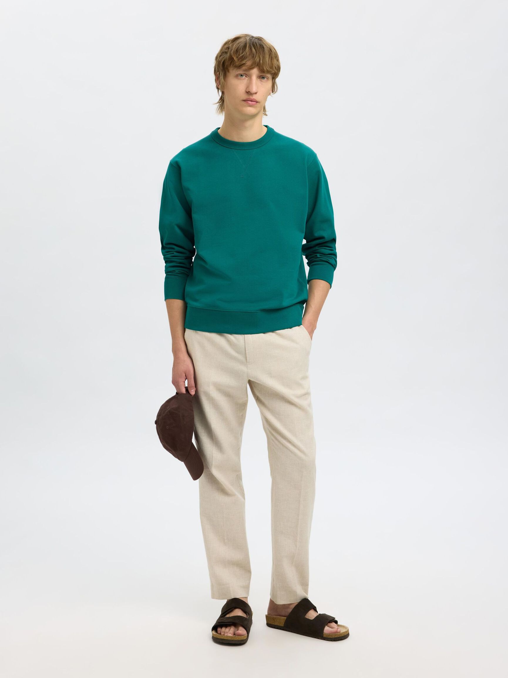 100% BAUMWOLL SWEATSHIRT, Bayou, highres