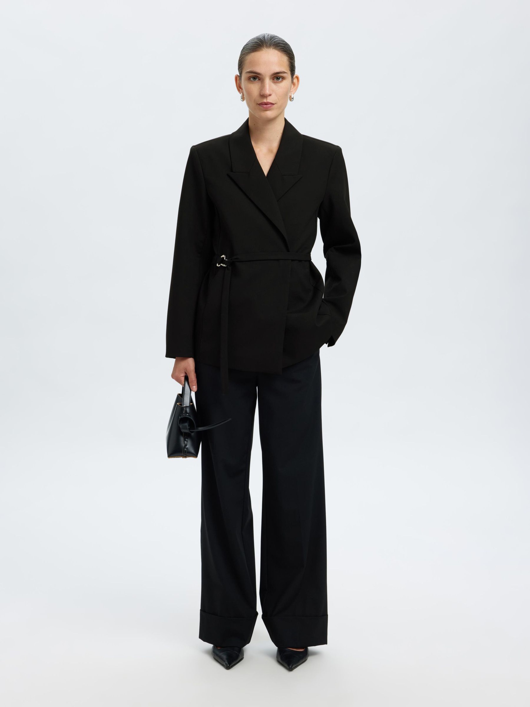 BÆLTE- OVERSIZED BLAZER, Black, highres