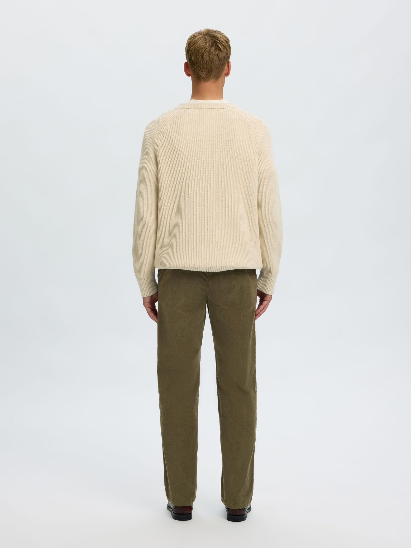 196 STRAIGHT FIT TROUSERS, Forest Night, highres