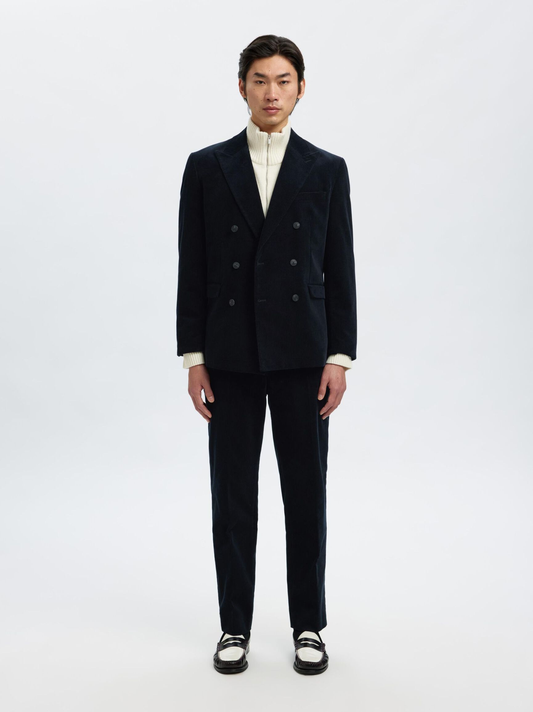 REGULAR FIT CORDUROY TROUSERS, Sky Captain, highres