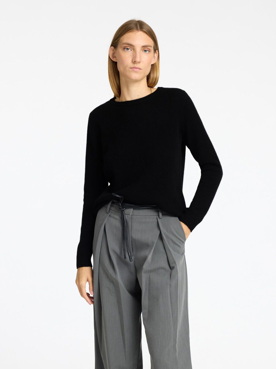 Selected 100% CACHEMIRE PULL, Black, highres - 16092658_Black_003.jpg