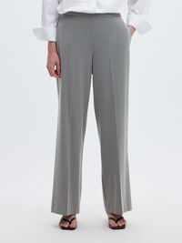 WIDE FIT TROUSERS, Medium Grey Melange, highres