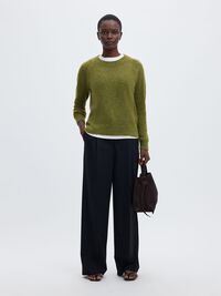 LAINE MÉLANGÉE JUMPER, Cardamom Seed, highres
