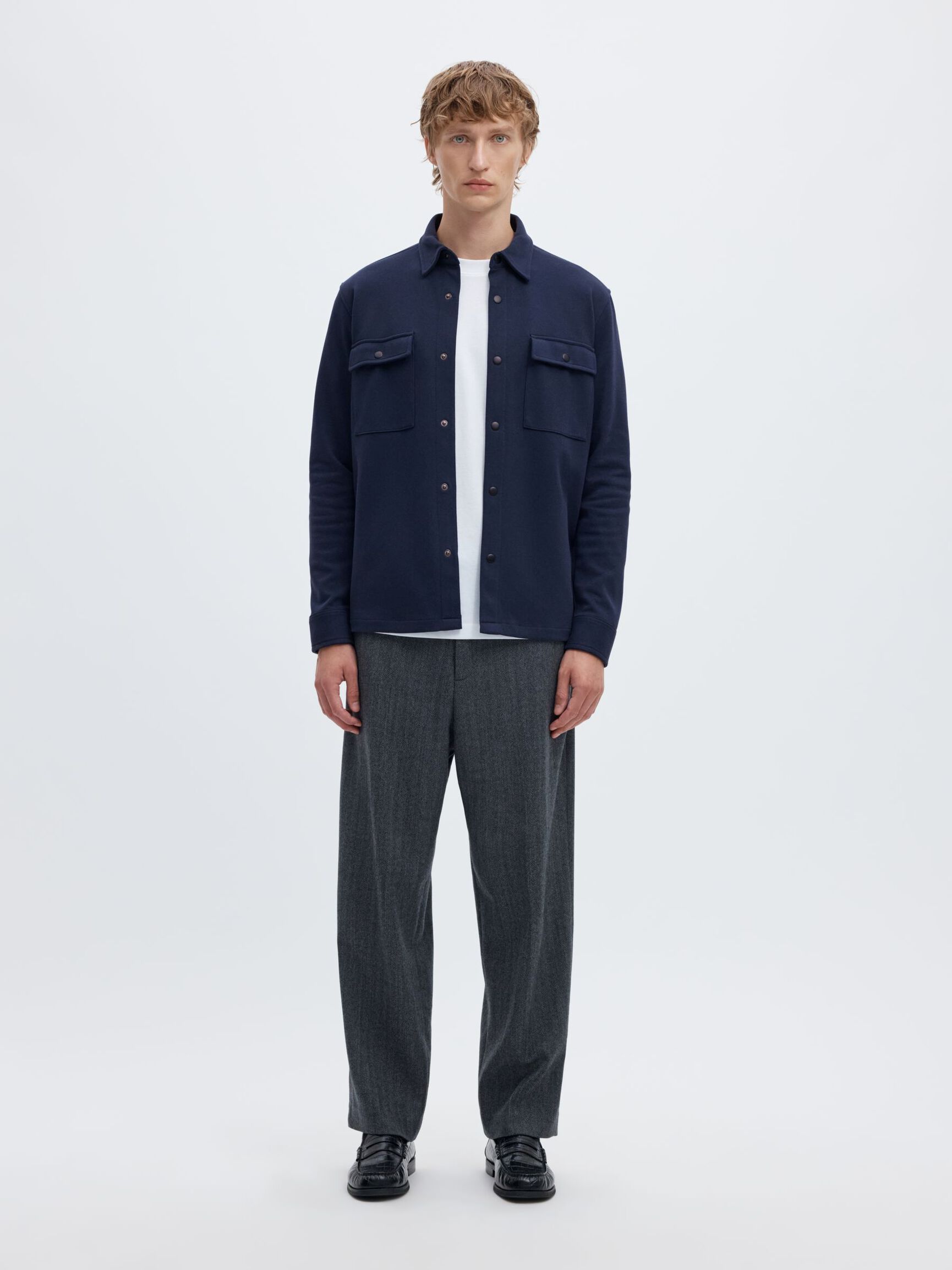 CLASSIC OVERSHIRT, Navy Blazer, highres