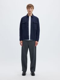 CLASSIC OVERSHIRT, Navy Blazer, highres