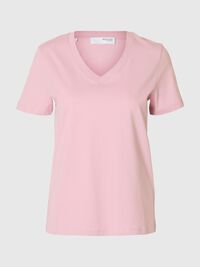 CLASSIC V-NECK T-SHIRT, Bleached Mauve, highres