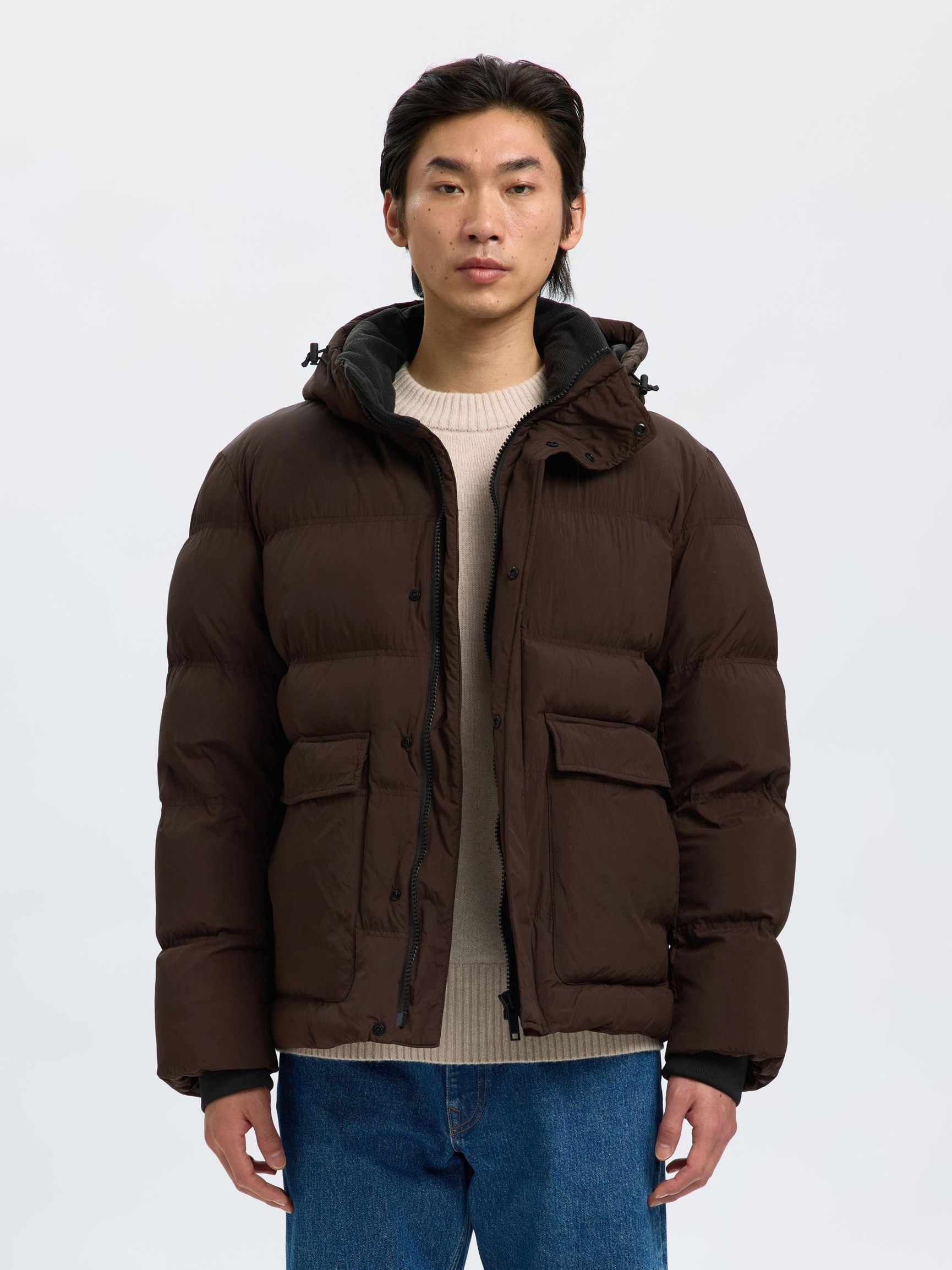 PADDED PUFFER JACKET, Delicioso, highres