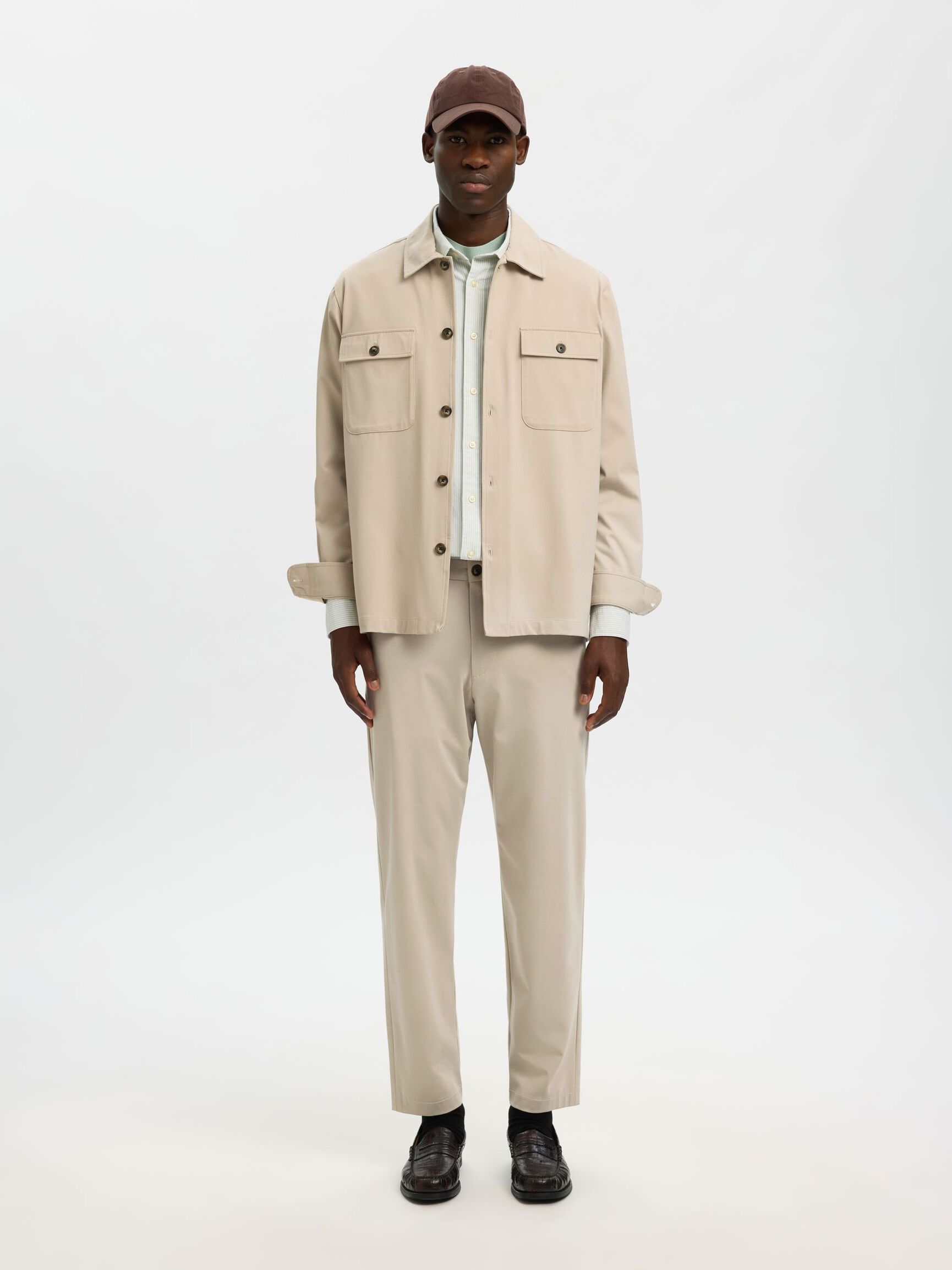 SMAL PASSFORM AVSMALNANDE BYXOR, Pure Cashmere, highres