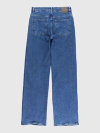 HIGH WAISTED WIDE LEG JEANS, Medium Blue Denim, highres