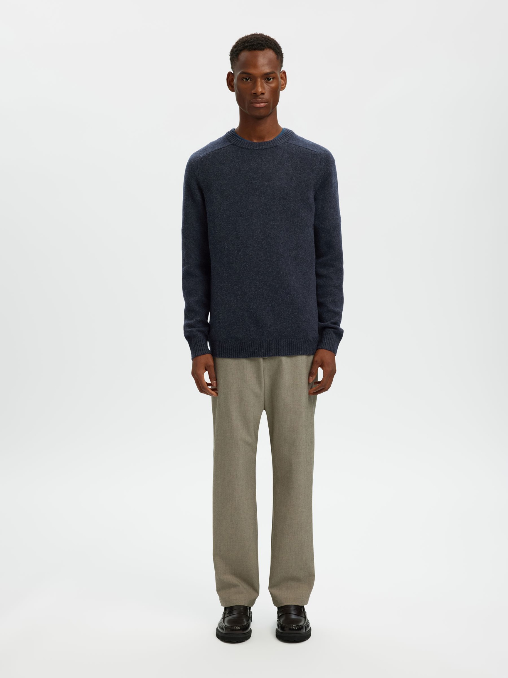 PULLOVER A MAGLIA, Dark Sapphire, highres