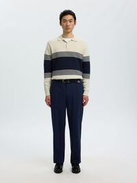 RELAXED FIT TROUSERS, Dark Navy, highres