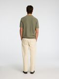 Selected SHORT SLEEVED KNITTED POLO SHIRT, Vetiver, highres - 16096197_Vetiver_1151789_004.jpg