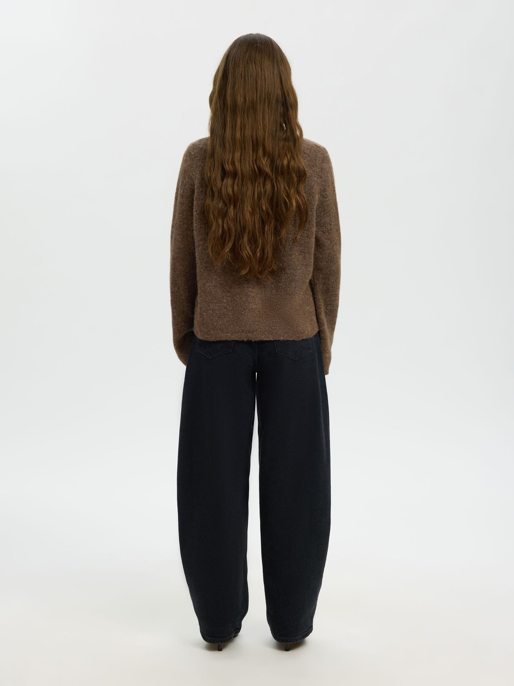 WOOL BLEND CARDIGAN, Dachshund, highres