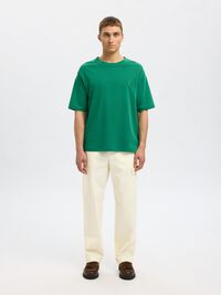 COUPE AMPLE PANTALON CARGO, Egret, highres