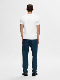 KORTÆRMET T-SHIRT, Bright White, highres