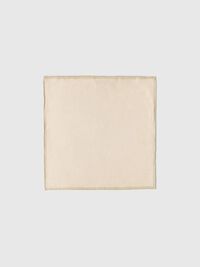100% LINEN HANDKERCHIEF, Oatmeal, highres