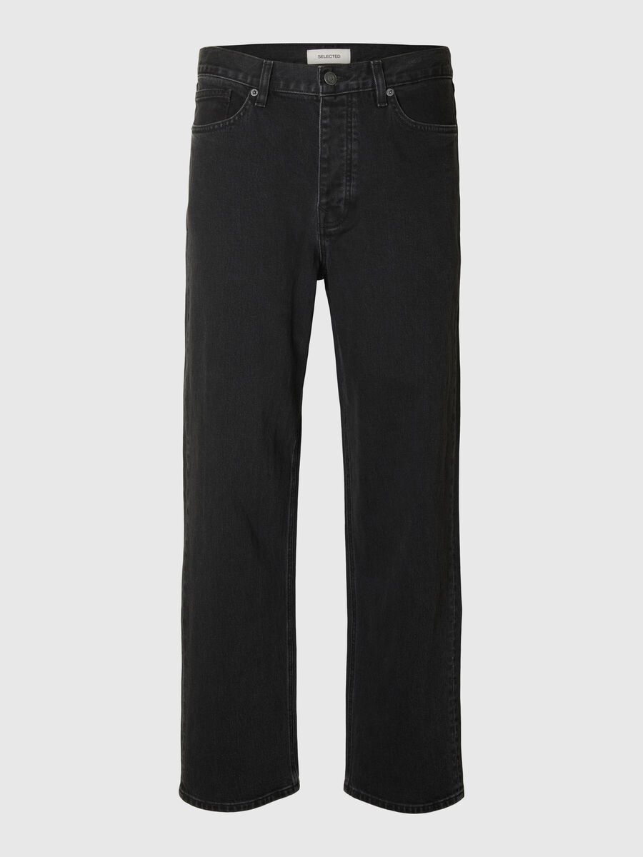Selected 220 LOOSE-FIT JEANS, Black Denim, highres - 16098203_BlackDenim_1195475_001.jpg