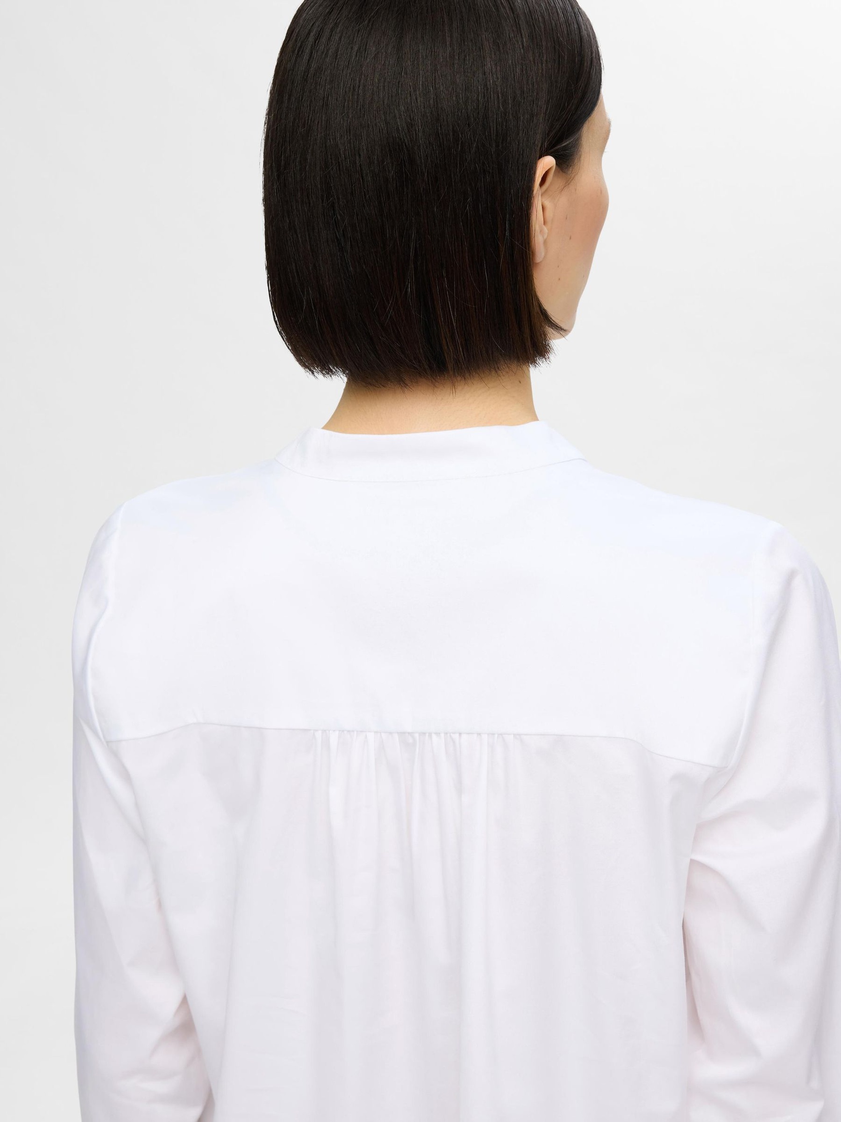 LÅNGÄRMAD BLUS, Bright White, highres