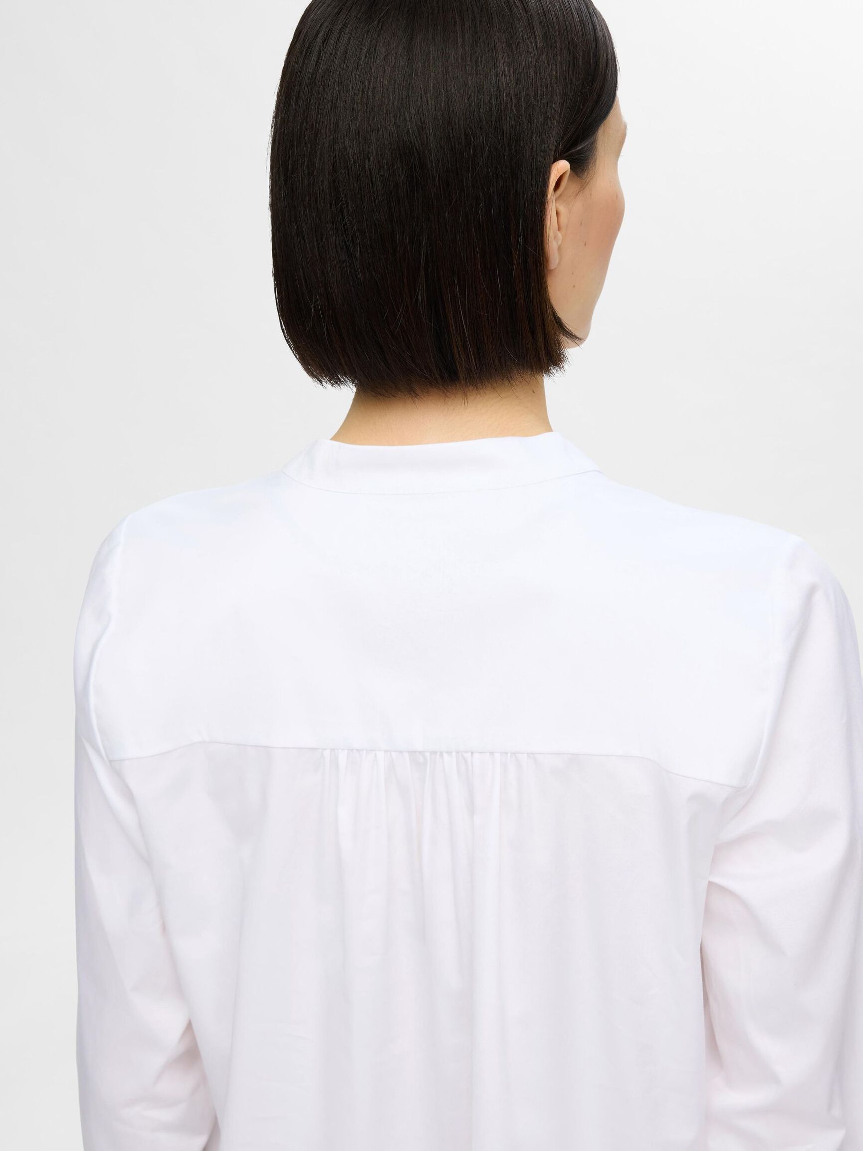 LANGARM BLUSE, Bright White, highres